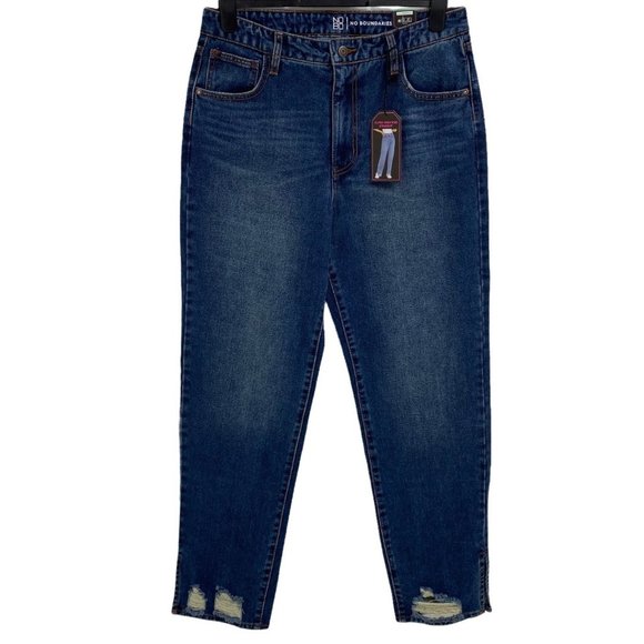 NOBO No Boundaries Junior Super High Rise Straight Jean pants blue size 15 - Picture 1 of 9